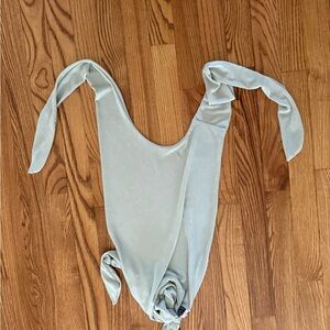 SHEIN Light green top (can tie multiple different ways)